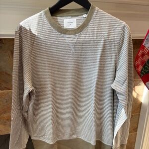 Billy Reid Stripped Terry Crew in Moss Green